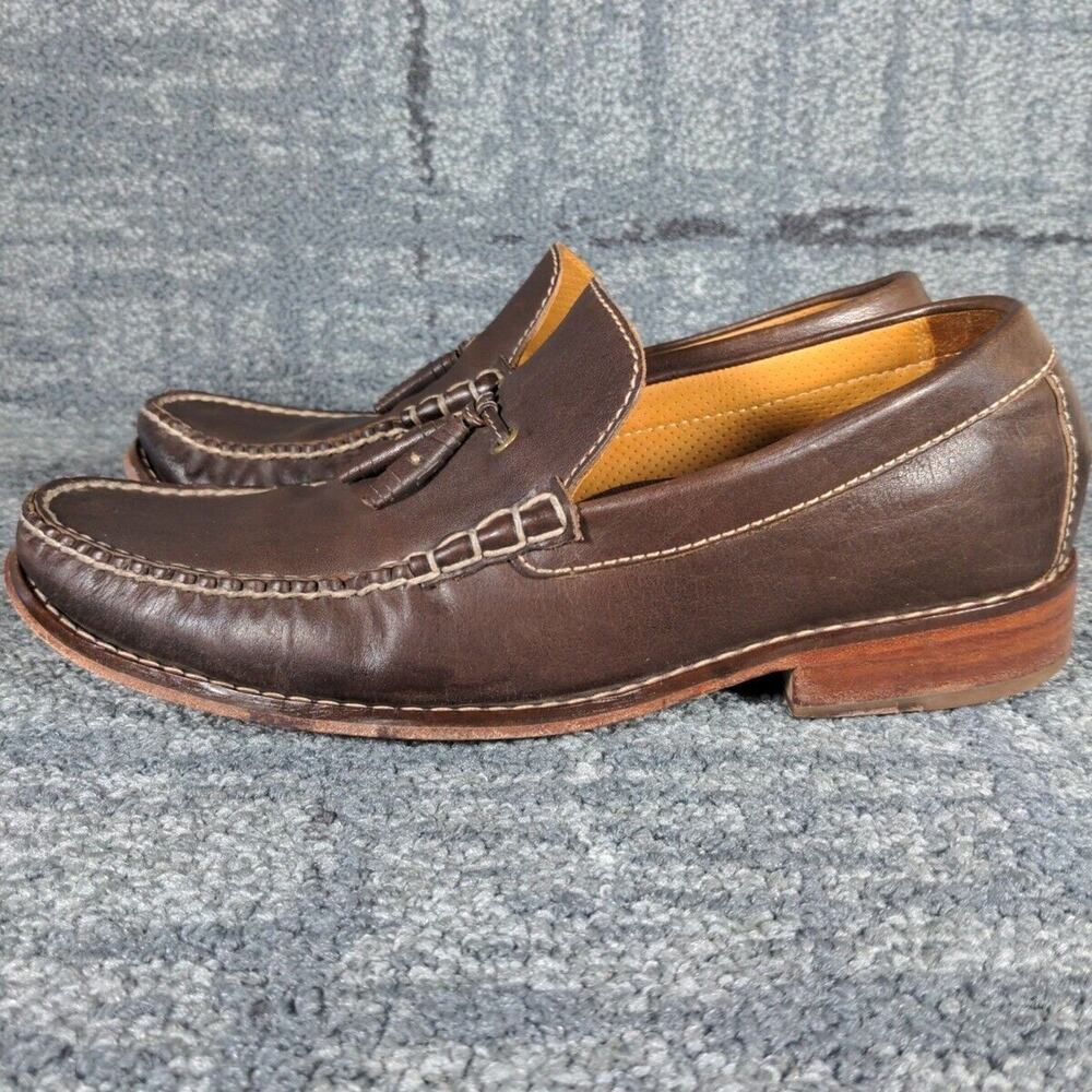 Cole Haan Brown Tassel Loafers Shoes Leather‎ Air Cushioned Men Size 9.5 Preppy